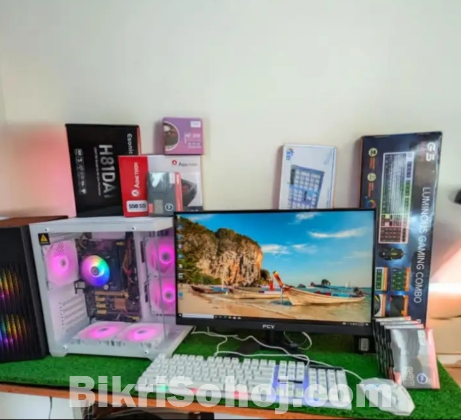 Brand New CORE i5 9th ZEN Desktop COmputer Set Up